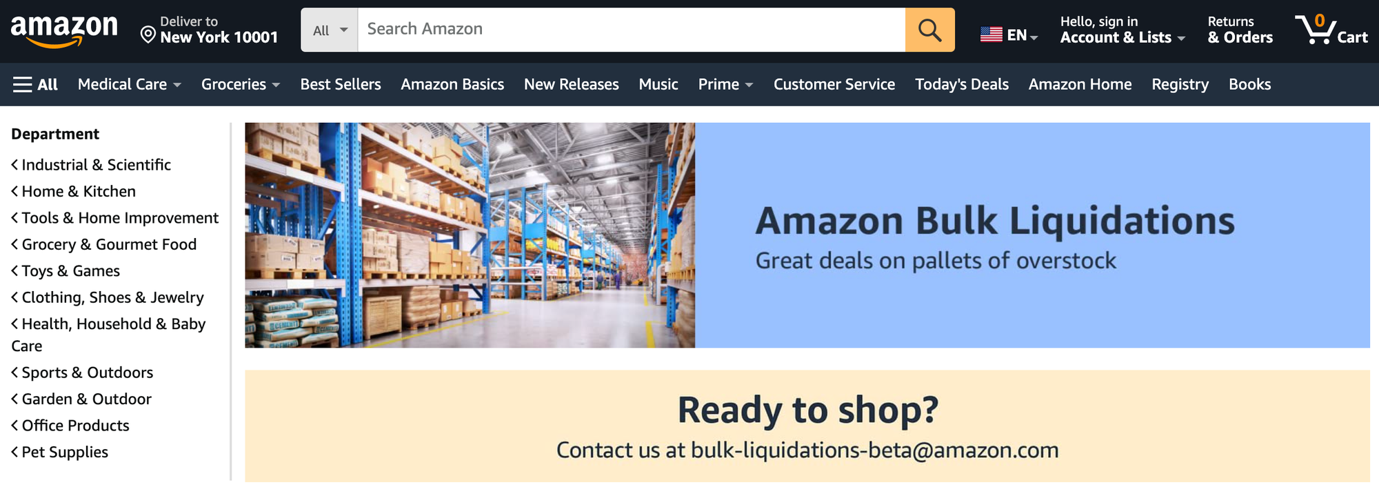 amazon liquidation