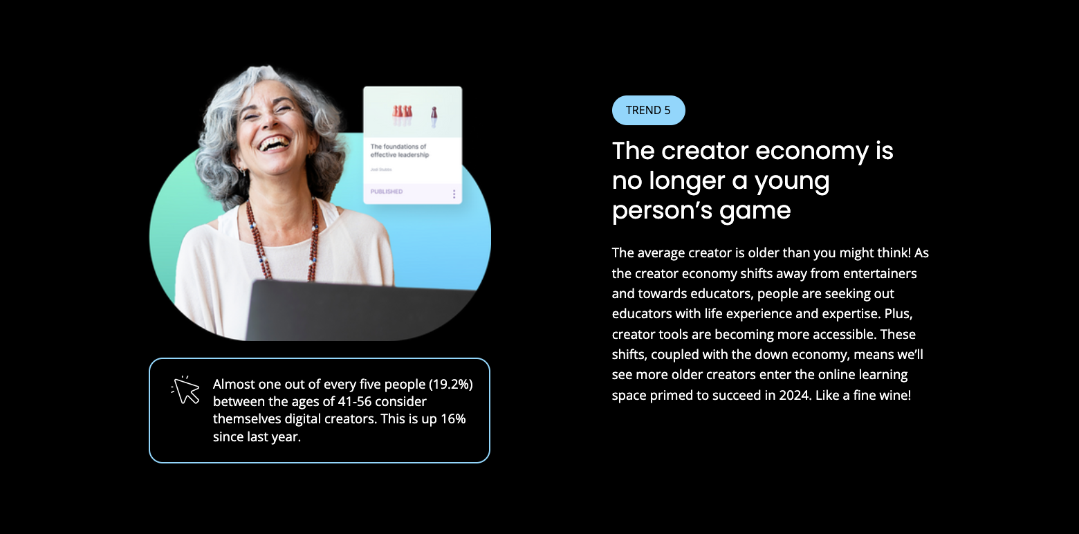 course creator trends
