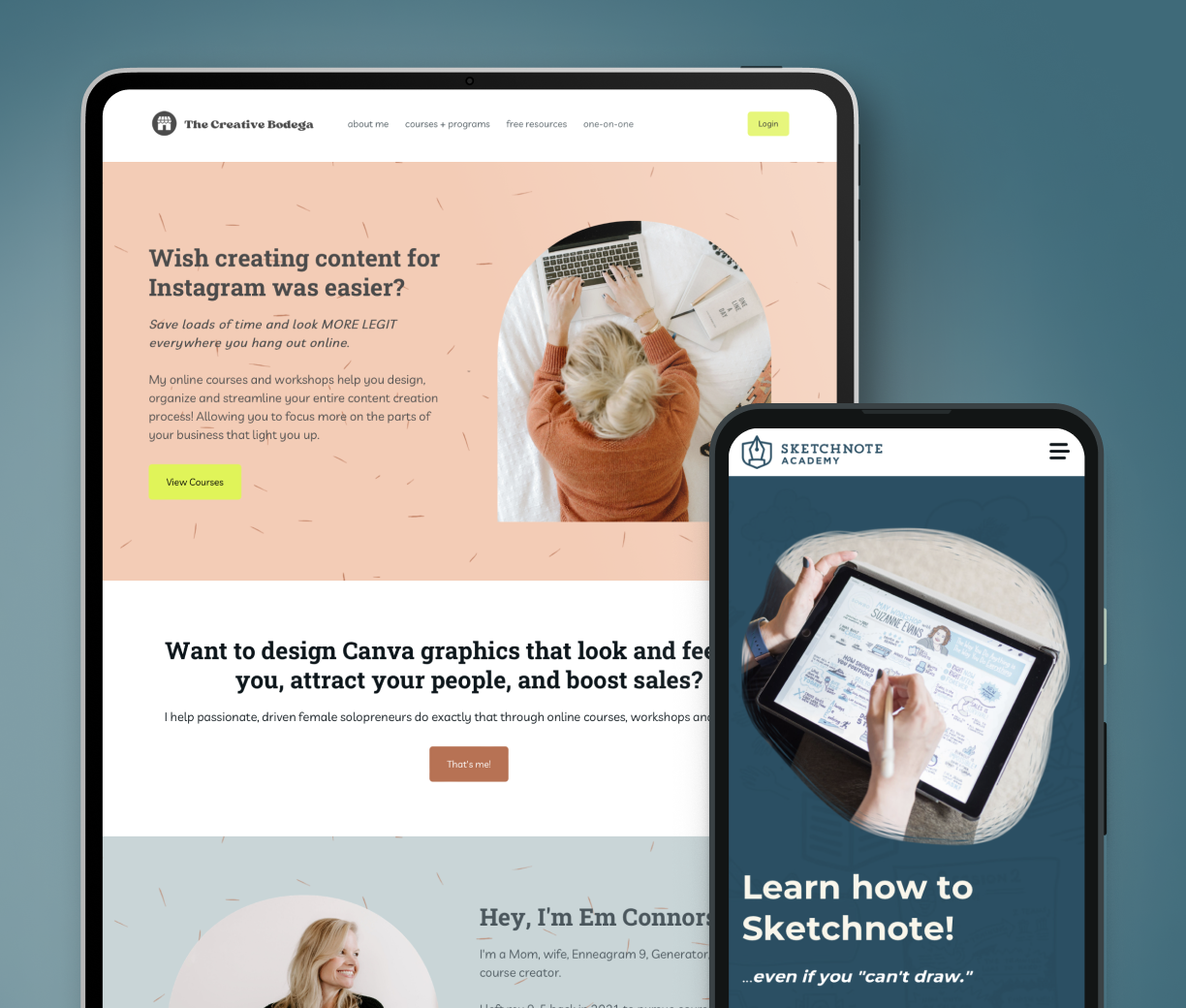 Podia website builder