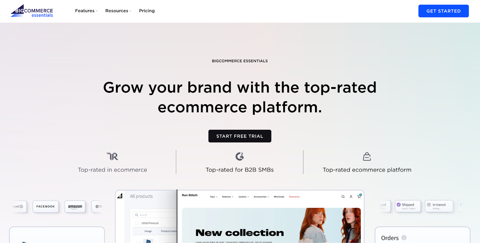 BigCommerce homepage