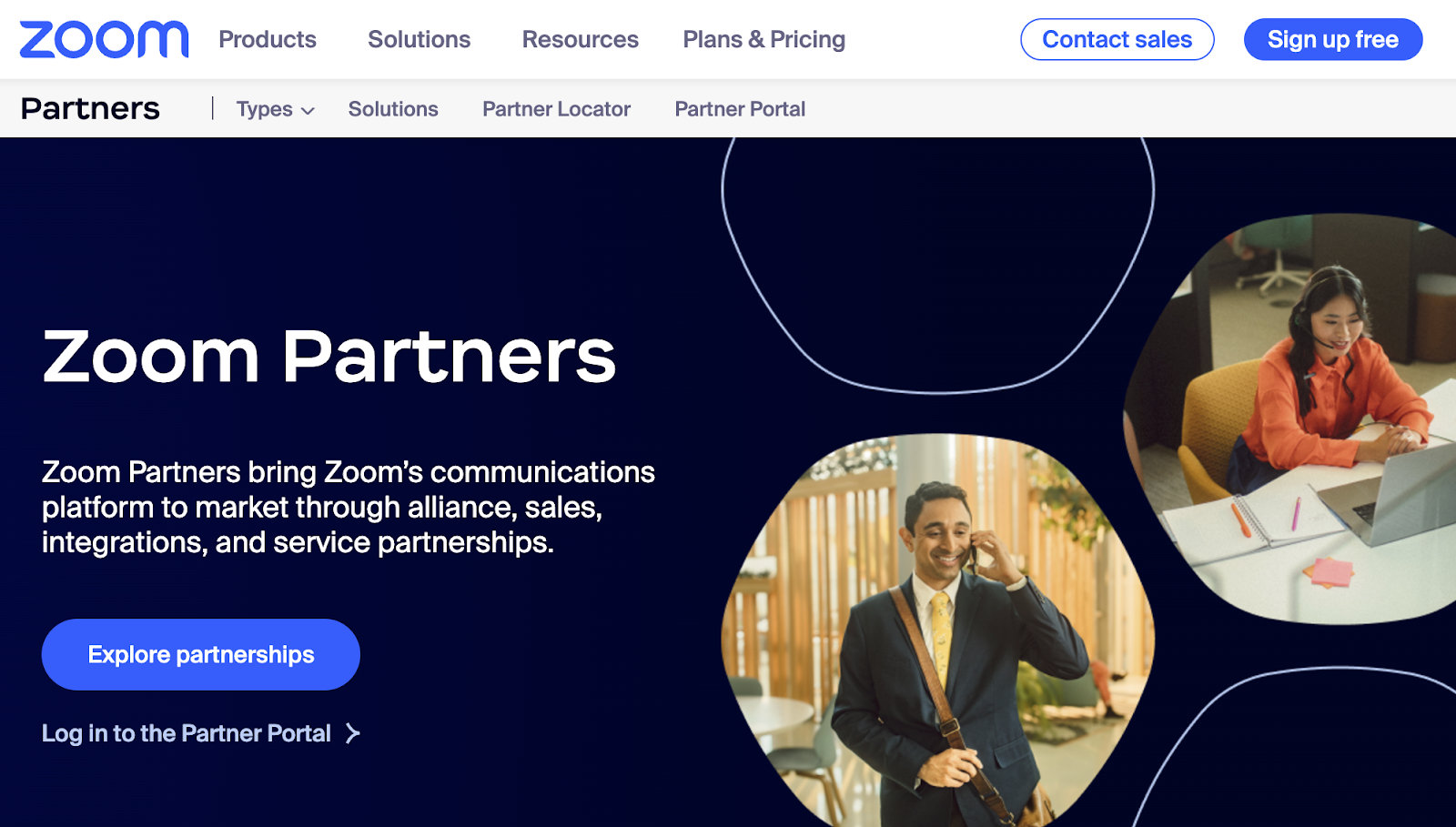 zoom partner page