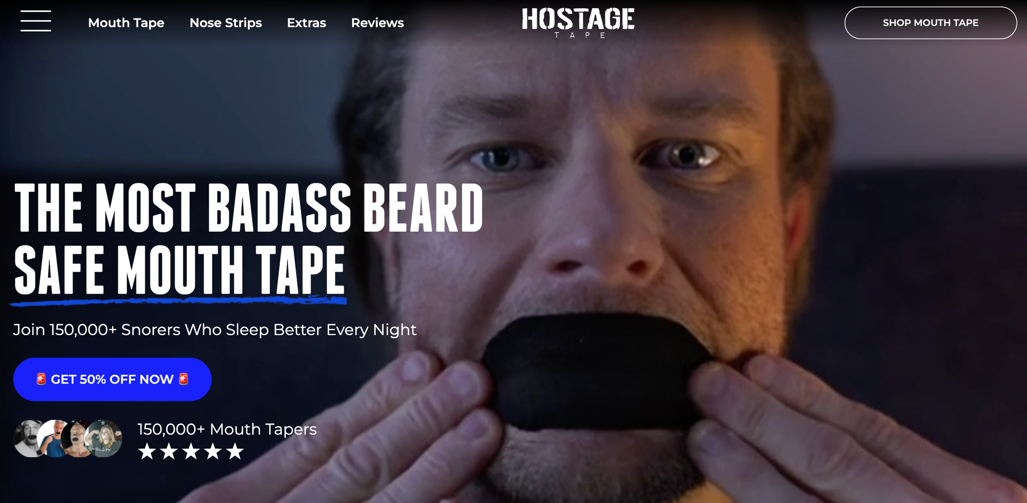 hostage tape has a clear, strong brand identity that resonates through its marketing