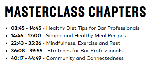 masterclass chapters