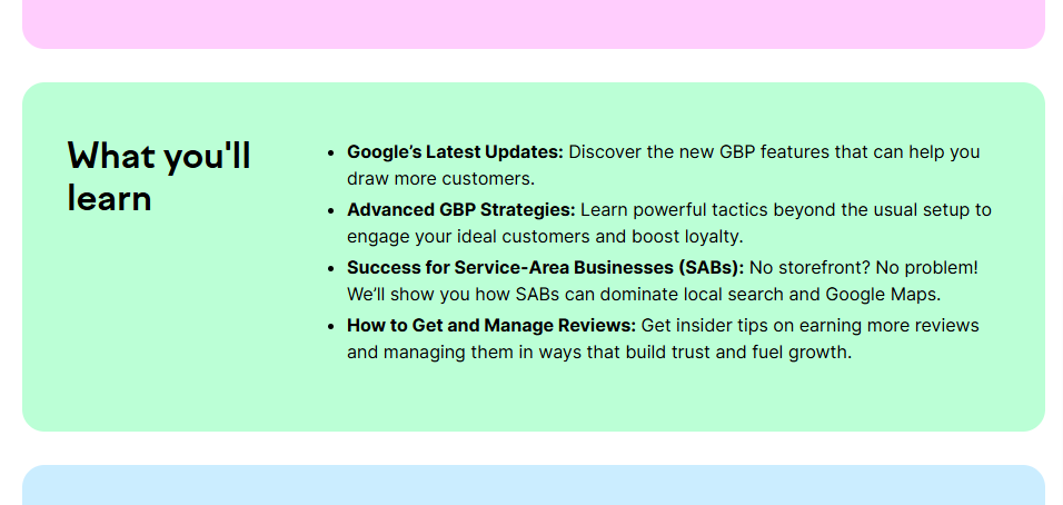 semrush what you'll learn