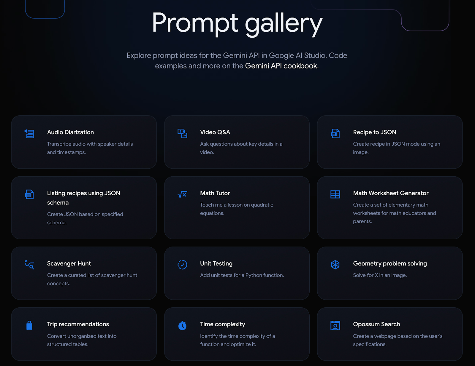 gemini prompt gallery