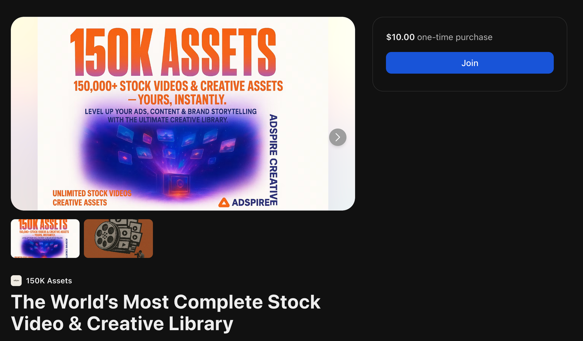 content library on Whop