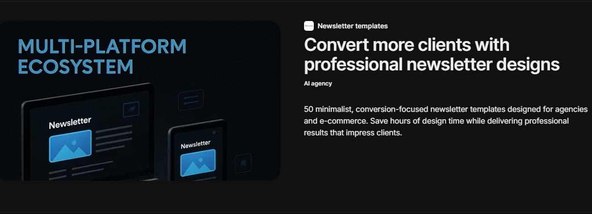 newsletter templates whop page