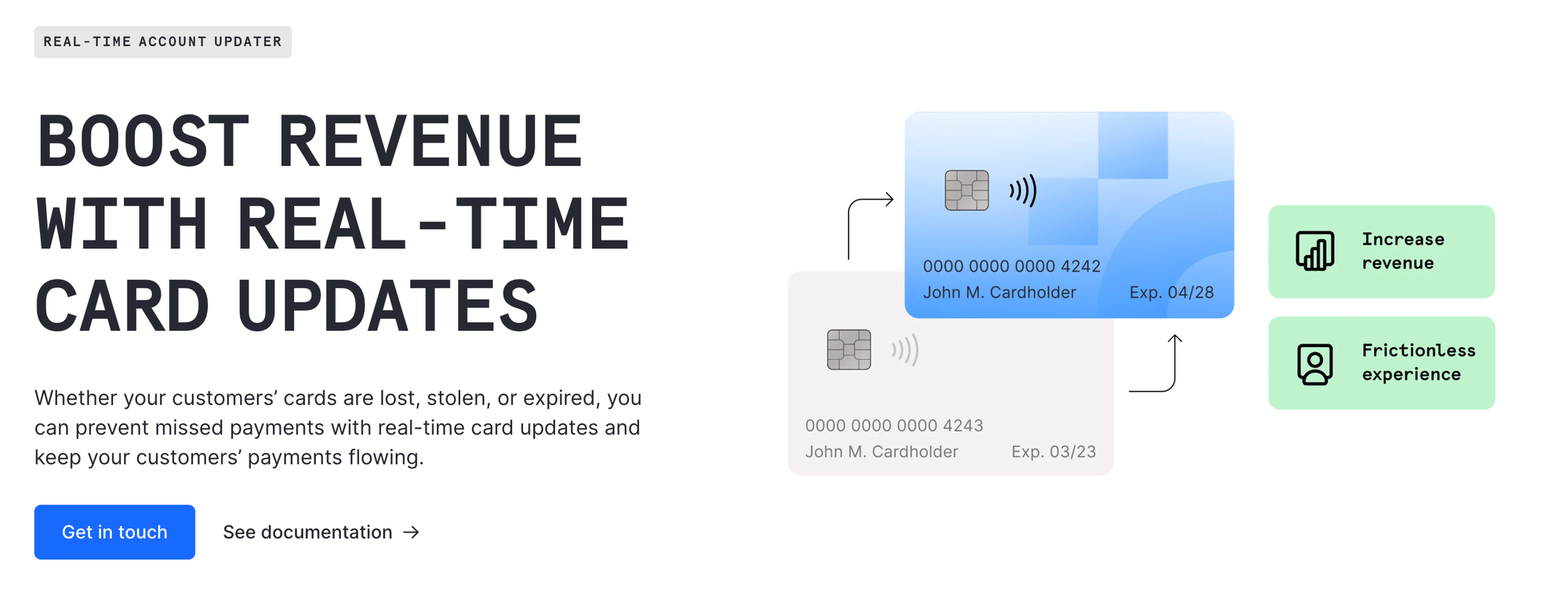 real time acct updater