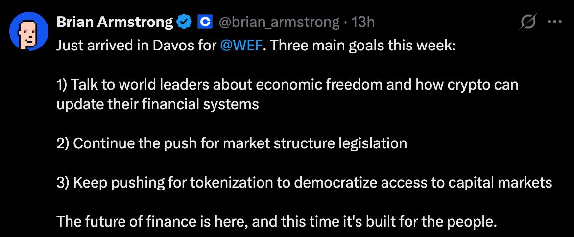 brian armstrong coinbase tweet